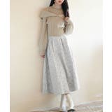 フクレジャガードフレアハイウエストスカート | SAISON DE PAPILLON | 詳細画像34