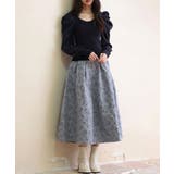 フクレジャガードフレアハイウエストスカート | SAISON DE PAPILLON | 詳細画像44