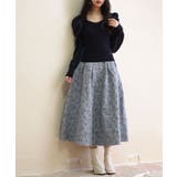 フクレジャガードフレアハイウエストスカート | SAISON DE PAPILLON | 詳細画像42