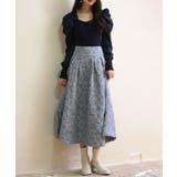 フクレジャガードフレアハイウエストスカート | SAISON DE PAPILLON | 詳細画像45