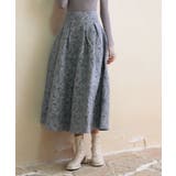 フクレジャガードフレアハイウエストスカート | SAISON DE PAPILLON | 詳細画像36