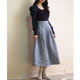 フクレジャガードフレアハイウエストスカート | SAISON DE PAPILLON | 詳細画像43