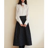 フクレジャガードフレアハイウエストスカート | SAISON DE PAPILLON | 詳細画像23