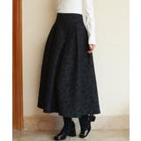 フクレジャガードフレアハイウエストスカート | SAISON DE PAPILLON | 詳細画像17