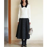 フクレジャガードフレアハイウエストスカート | SAISON DE PAPILLON | 詳細画像21