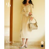 アシメトリーフリルIラインワンピース | SAISON DE PAPILLON  | 詳細画像1 