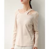 ベージュ | カットアウトリブカットソートップス | SAISON DE PAPILLON