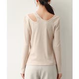 カットアウトリブカットソートップス | SAISON DE PAPILLON | 詳細画像5