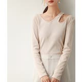 カットアウトリブカットソートップス | SAISON DE PAPILLON | 詳細画像10