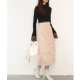 ふわふわシャギーナロースカート | SAISON DE PAPILLON  | 詳細画像5 