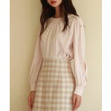 後首元リボンデザイン長袖ブラウス | SAISON DE PAPILLON  | 詳細画像12 