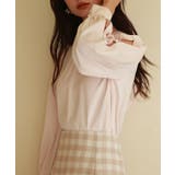 後首元リボンデザイン長袖ブラウス | SAISON DE PAPILLON  | 詳細画像14 