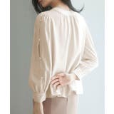 後首元リボンデザイン長袖ブラウス | SAISON DE PAPILLON  | 詳細画像32 