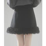 パール付きハイウエストツイードミニスカート | SAISON DE PAPILLON  | 詳細画像12 