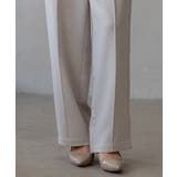 【生地リニューアル】スカラップハイウエストパンツ | SAISON DE PAPILLON  | 詳細画像11 