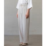 【生地リニューアル】スカラップハイウエストパンツ | SAISON DE PAPILLON  | 詳細画像5 