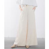 アイボリー | 体型カバーハイウエストワイドパンツ | SAISON DE PAPILLON 