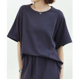 ネイビー | ラグランスリーブクルーネックカットソー | SAISON DE PAPILLON