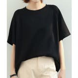 ブラック | ラグランスリーブクルーネックカットソー | SAISON DE PAPILLON