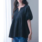 フクレジャガード生地キーネックブラウス | SAISON DE PAPILLON | 詳細画像36