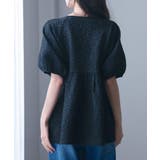 フクレジャガード生地キーネックブラウス | SAISON DE PAPILLON | 詳細画像37