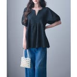 フクレジャガード生地キーネックブラウス | SAISON DE PAPILLON | 詳細画像38