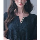 フクレジャガード生地キーネックブラウス | SAISON DE PAPILLON | 詳細画像39