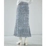 スパンコールベロア生地フレアスカート | SAISON DE PAPILLON  | 詳細画像12 