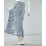 スパンコールベロア生地フレアスカート | SAISON DE PAPILLON  | 詳細画像15 