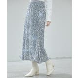 スパンコールベロア生地フレアスカート | SAISON DE PAPILLON  | 詳細画像16 