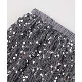 スパンコールベロア生地フレアスカート | SAISON DE PAPILLON  | 詳細画像21 