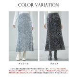 スパンコールベロア生地フレアスカート | SAISON DE PAPILLON  | 詳細画像2 