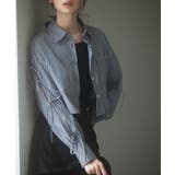 袖リボンショート丈ストライプシャツ | SAISON DE PAPILLON  | 詳細画像19