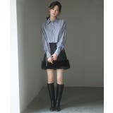 袖リボンショート丈ストライプシャツ | SAISON DE PAPILLON  | 詳細画像22