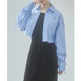 袖リボンショート丈ストライプシャツ | SAISON DE PAPILLON  | 詳細画像11