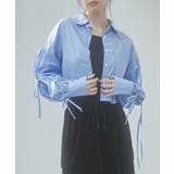 袖リボンショート丈ストライプシャツ | SAISON DE PAPILLON  | 詳細画像12