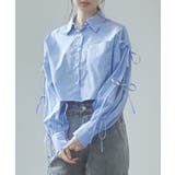 袖リボンショート丈ストライプシャツ | SAISON DE PAPILLON  | 詳細画像9