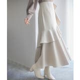 アシンメトリティアードロングスカート | SAISON DE PAPILLON | 詳細画像9