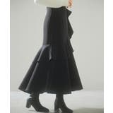 アシンメトリティアードロングスカート | SAISON DE PAPILLON | 詳細画像14