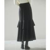 アシンメトリティアードロングスカート | SAISON DE PAPILLON | 詳細画像15