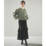 アシンメトリティアードロングスカート | SAISON DE PAPILLON | 詳細画像16