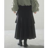 アシンメトリティアードロングスカート | SAISON DE PAPILLON | 詳細画像18