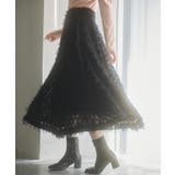 カットジャガード素材フレアスカート | SAISON DE PAPILLON  | 詳細画像14 