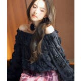 3Dローズフラワー2wayネックトップス | SAISON DE PAPILLON | 詳細画像30