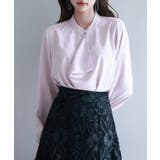 とろみ生地フリル金ボタンブラウス | SAISON DE PAPILLON  | 詳細画像16 