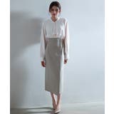 とろみ生地フリル金ボタンブラウス | SAISON DE PAPILLON  | 詳細画像5 