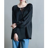 リボン付きVネックギャザーブラウス | SAISON DE PAPILLON | 詳細画像5