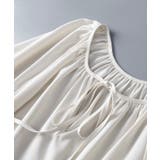 リボン付きVネックギャザーブラウス | SAISON DE PAPILLON | 詳細画像16