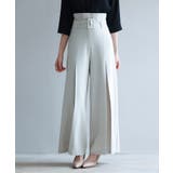 ベルト付きハイウエストワイドパンツ | SAISON DE PAPILLON  | 詳細画像3 