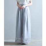 フロントタックシアーワイドパンツ | SAISON DE PAPILLON  | 詳細画像7 